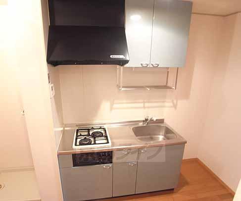 キッチン　２口コンロとグリル付き