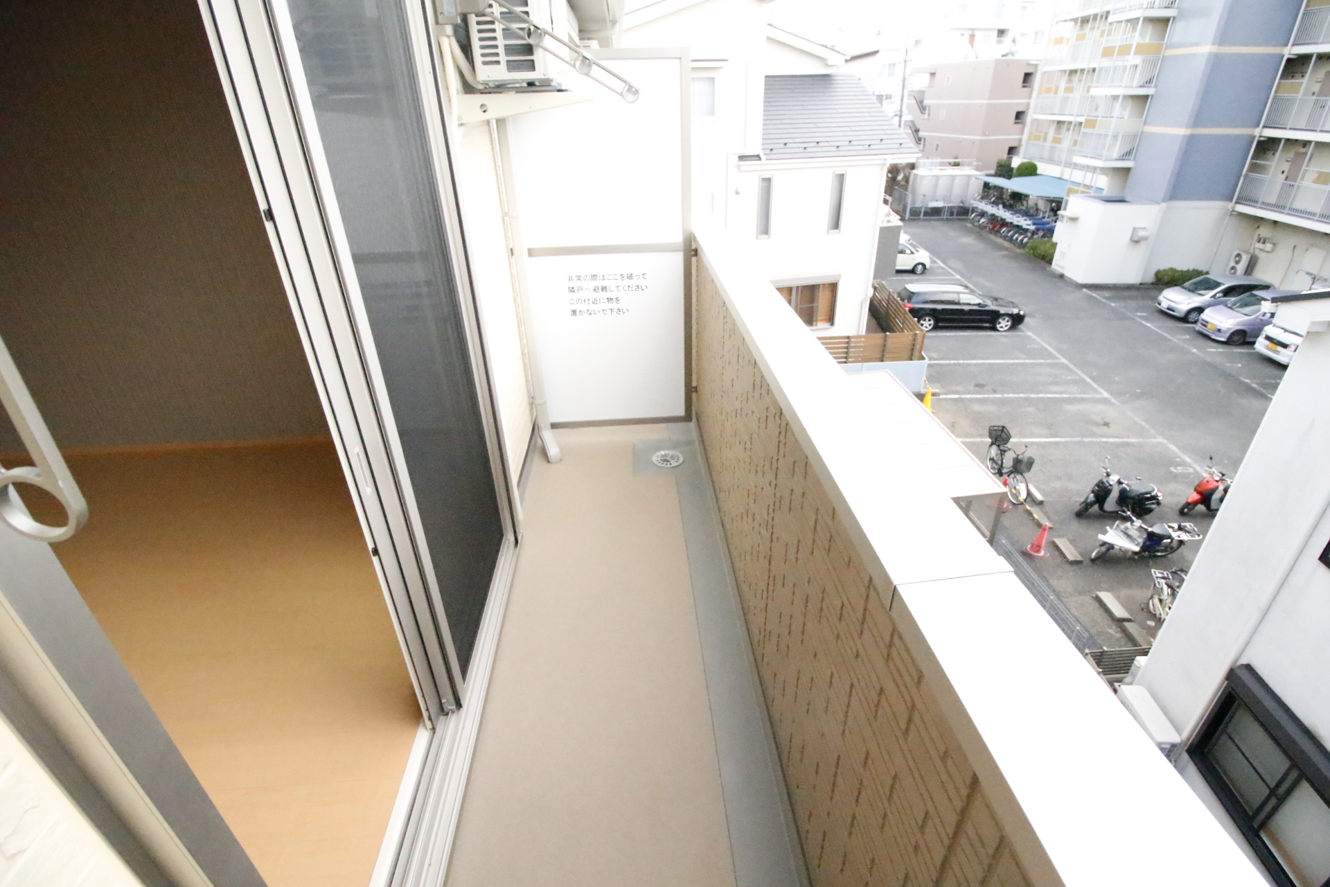 バルコニー　別の部屋の写真です