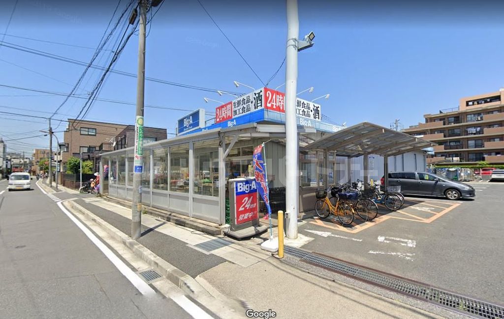 スーパー　ビック・エー新田店（スーパー）まで400m