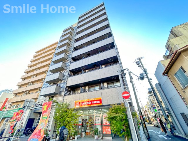 建物外観　駅前のオートロック・宅配BOX・エレベーター付マンションです