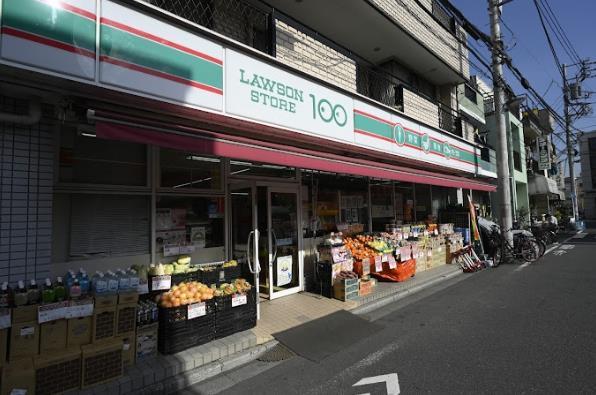コンビニ　ローソンストア100 LS東尾久店（コンビニ）まで169m