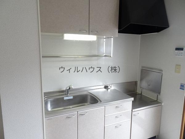 キッチン　ガスコンロ設置可！