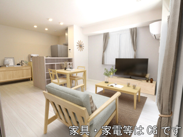 居室・リビング　家具／家電はＣＧです