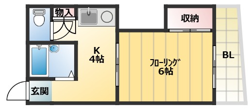 グリーンハイツ山水C棟の間取り写真