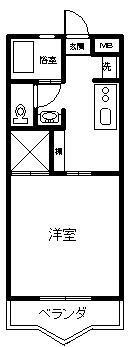コーポトミタカの間取り写真