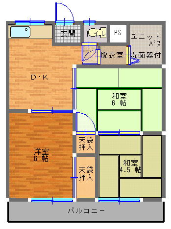 パークハイツの間取り写真