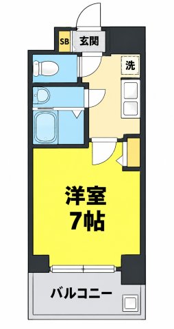 レオンコンフォート大阪ドームシティの間取り写真