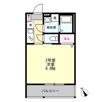 ＪＲ相模線 海老名駅 徒歩7分 3階建 築1年の間取り写真