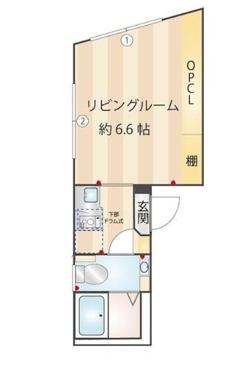 スプリングバンクの間取り写真