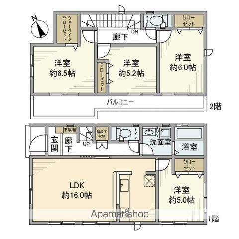 藤島町中島戸建の間取り写真