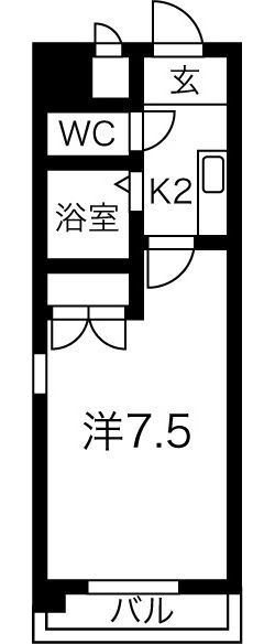 地下鉄桜通線 久屋大通駅 徒歩4分 11階建 築31年の間取り写真