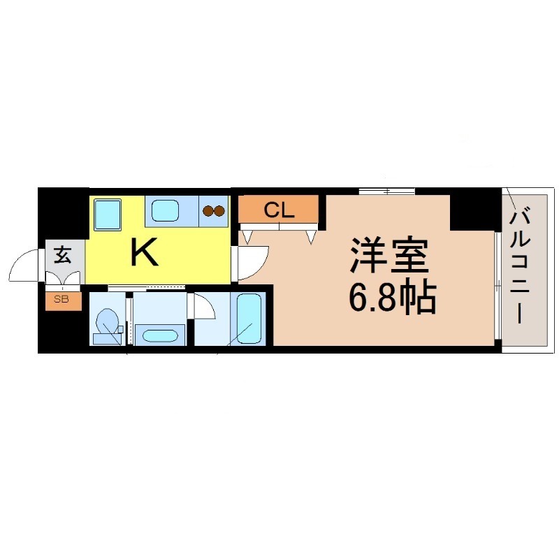 地下鉄鶴舞線 上前津駅 徒歩5分 5階建 築11年の間取り写真