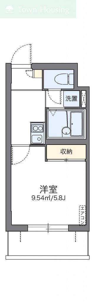 レオパレスアザレアの間取り写真