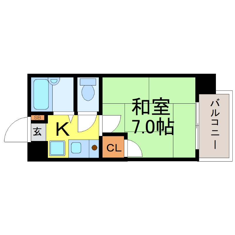 ＪＲ東海道本線 金山駅 徒歩5分 8階建 築35年の間取り写真