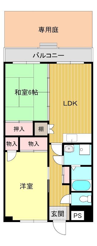 ロイヤルフラッツの間取り写真