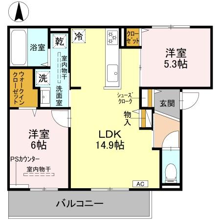 D-residence下田部A棟の間取り写真