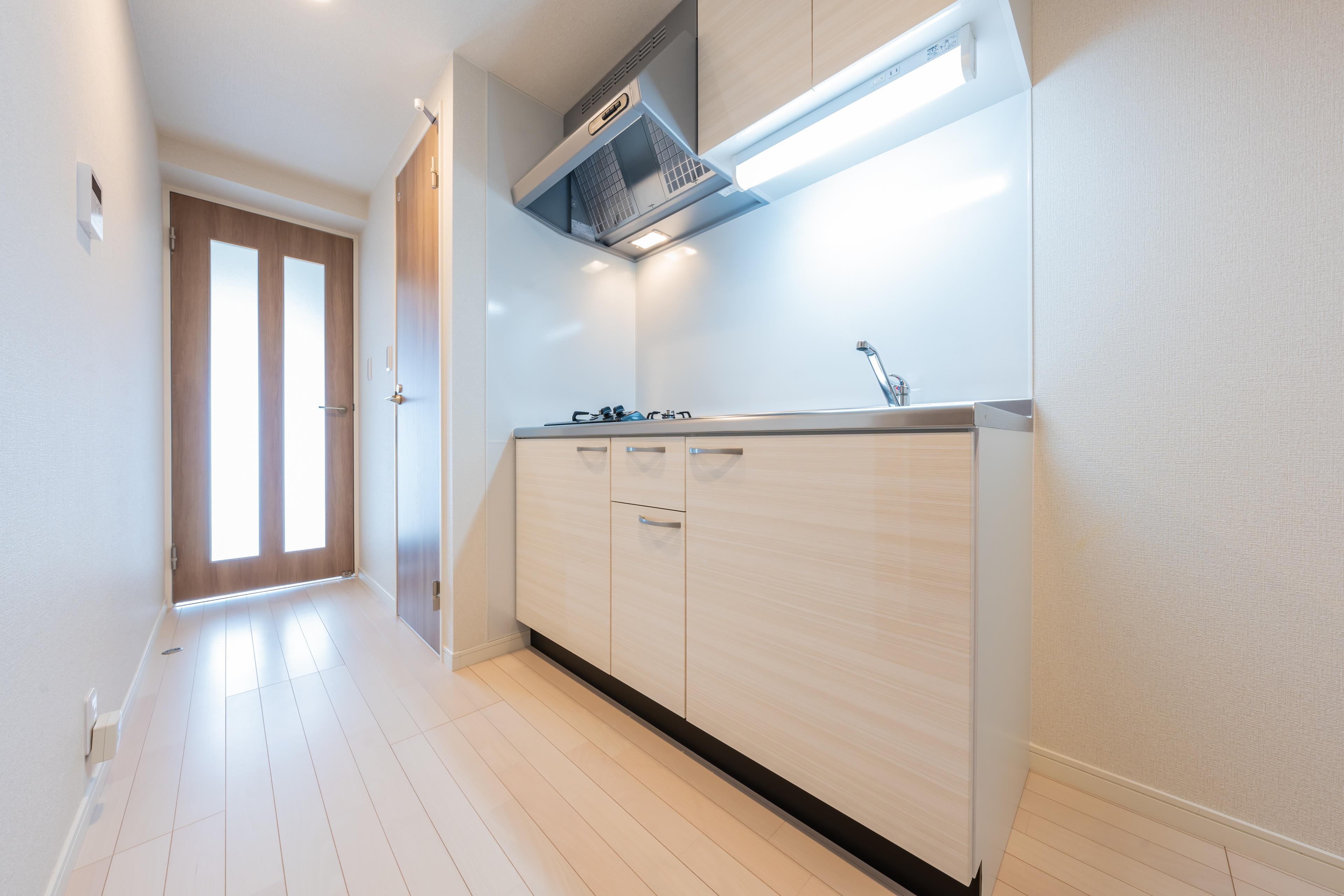 キッチン　同じ弊社建築のイメージ写真になります。