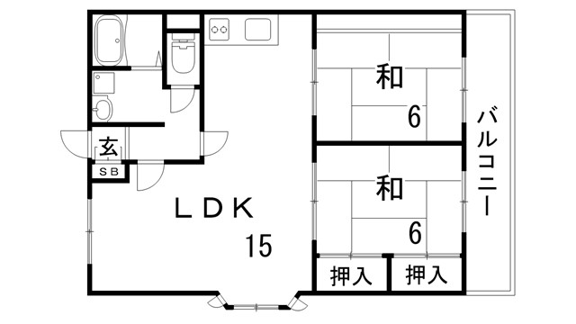 第5パークビルの間取り写真