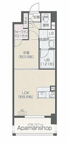 地下鉄箱崎線 呉服町駅 徒歩5分 14階建 築19年の間取り写真