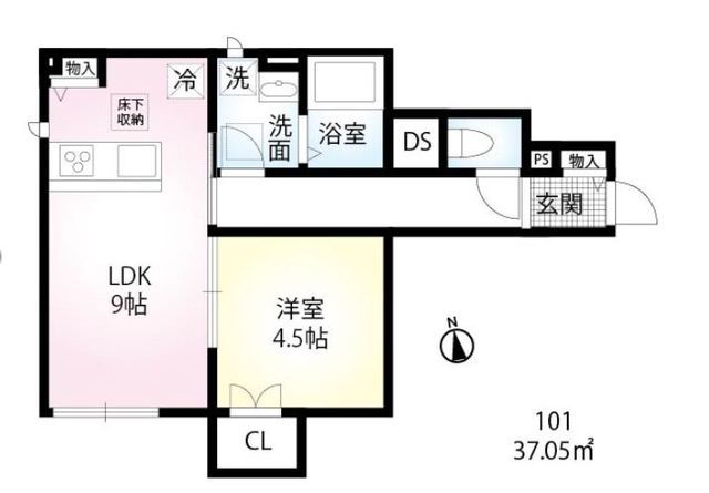 ＪＲ南武線 尻手駅 徒歩5分 2階建 築8年の間取り写真