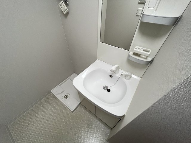 洗面設備　広い洗面スペース