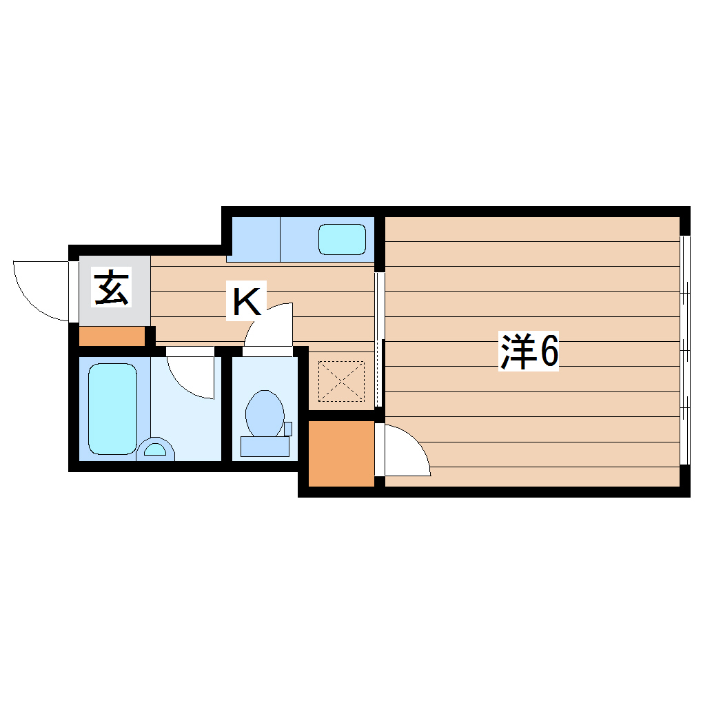 コーポ渡部の間取り