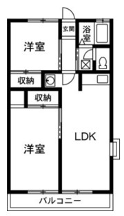 安中市原市のアパートの間取り