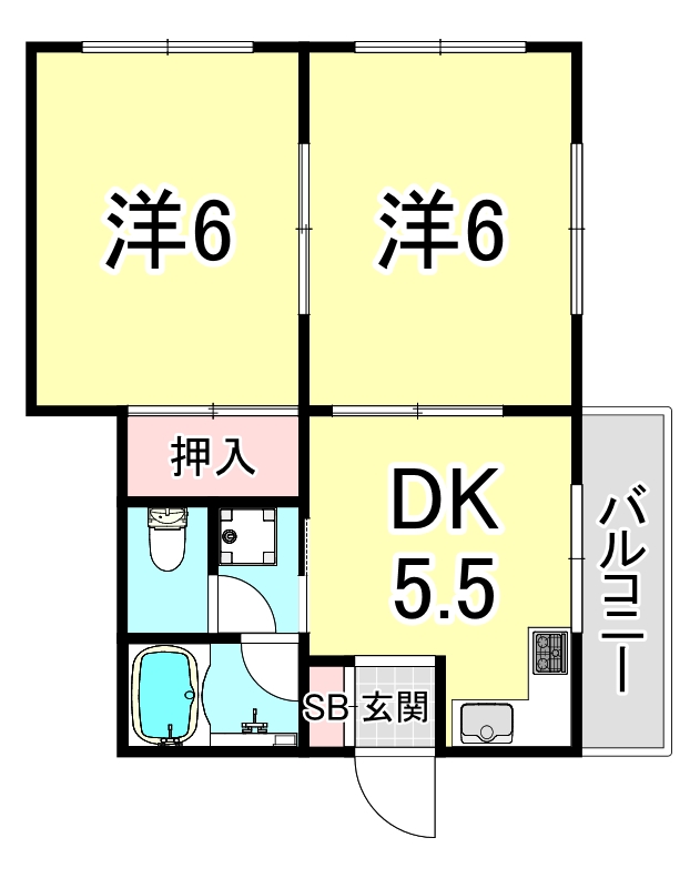 旭が丘伸和ハイツの間取り写真