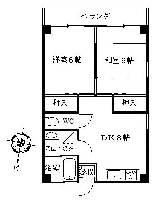 山梨アパートの間取り