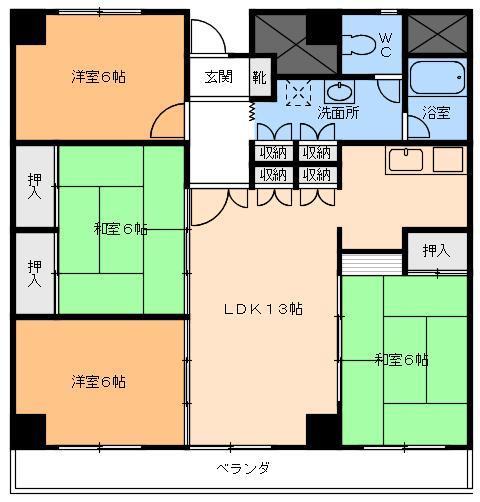 ライブタウン高砂の間取り