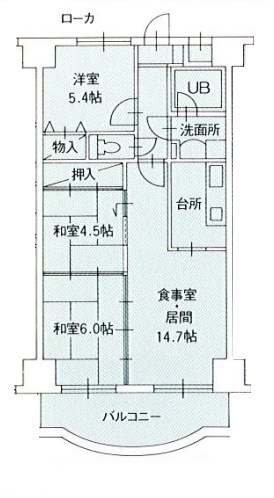 【手柄アートスカイハイツの間取り】