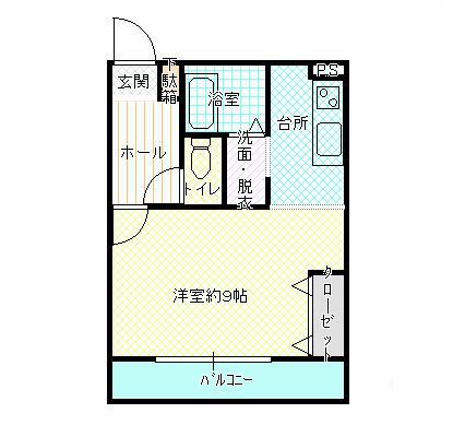 フローラ開成の間取り