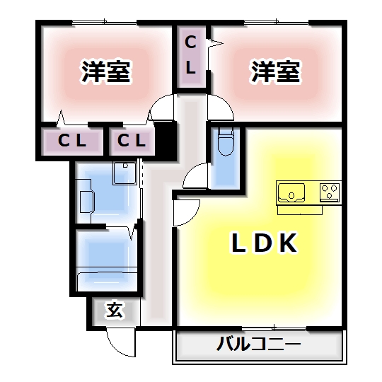 コンフォート大伴の間取り