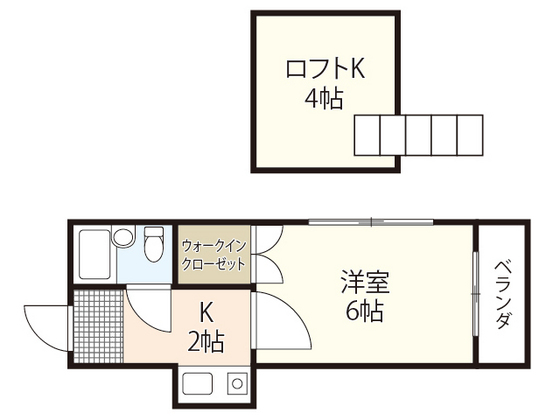 広島県広島市東区牛田東４（アパート）の賃貸物件の間取り