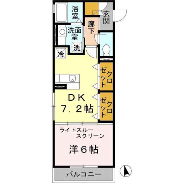 サウスメゾンひまわりの間取り