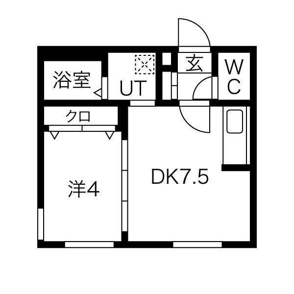 Ｍａｉｓｏｎ　Ｋａｍｕｙ　本郷通（メゾンカムイホンゴウドオリ）の間取り