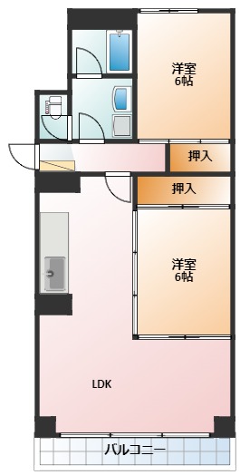 フルール鵜の森の間取り