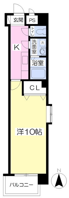 【松山市永木町のマンションの間取り】