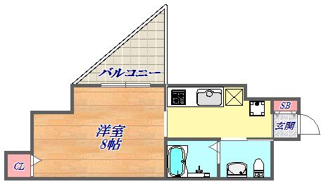 ＢＥＬ　ＡＩＲ住吉の間取り