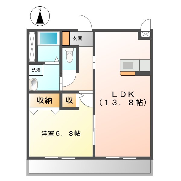 幸マンションIIの間取り