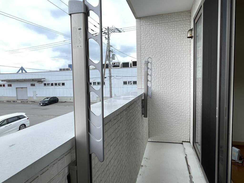 バルコニー　津軽海峡が見えるバルコニー