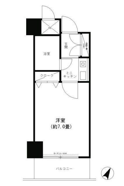 コシノパークサイドビルの間取り