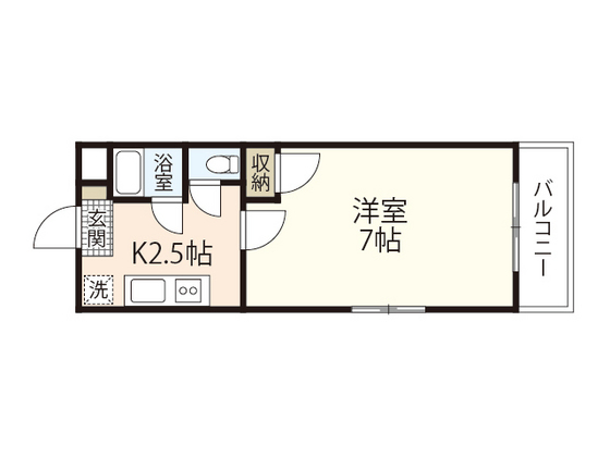 広島市安佐南区伴東のマンションの間取り