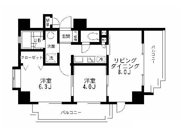 レジディア文京本郷の間取り