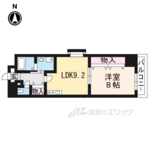 大津市長等のマンションの間取り