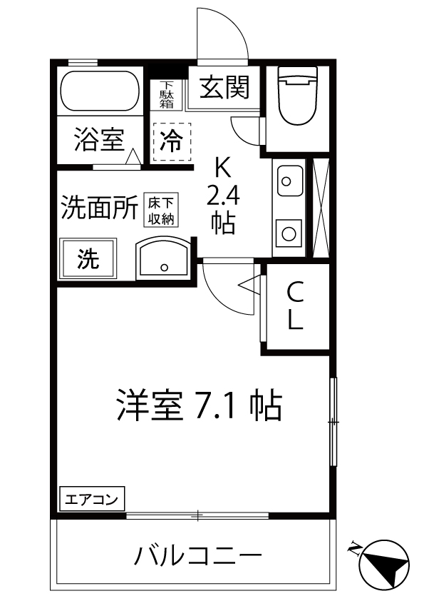 ボナール新町の間取り