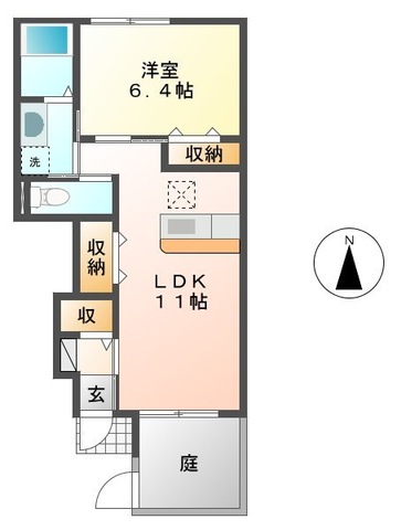 住環境良好の好立地物件の間取り