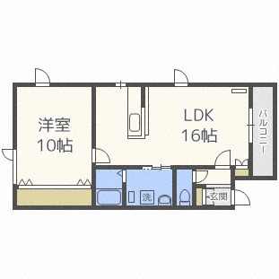 リラコート(南１２条)の間取り