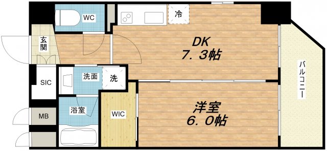 エステムコート新梅田の間取り