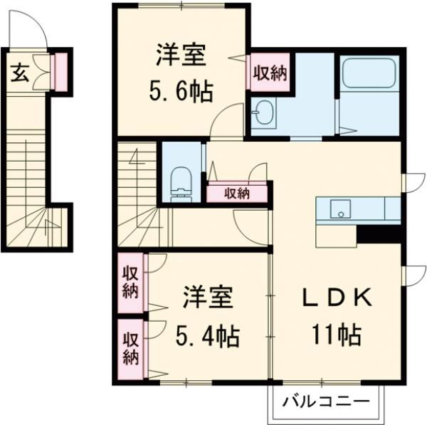 シエンフルールIの間取り